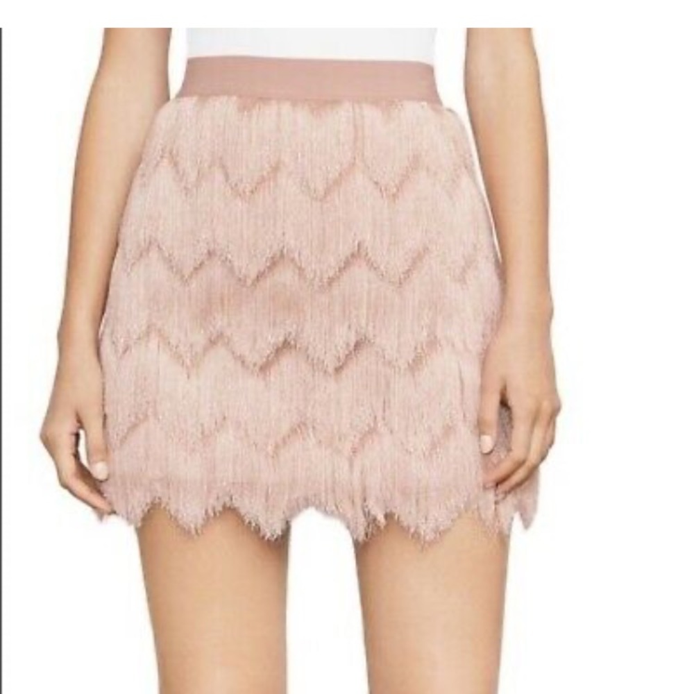 Modie crochet fringe skirt